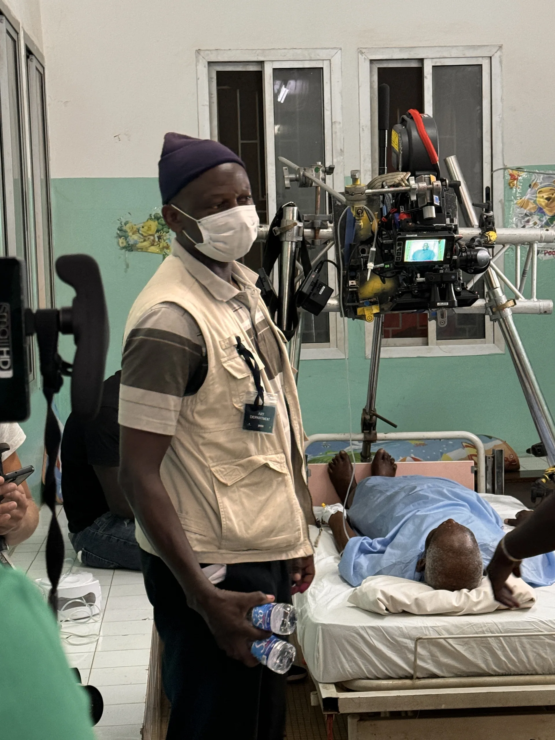 Adidas BTS hospital set crew Dakar