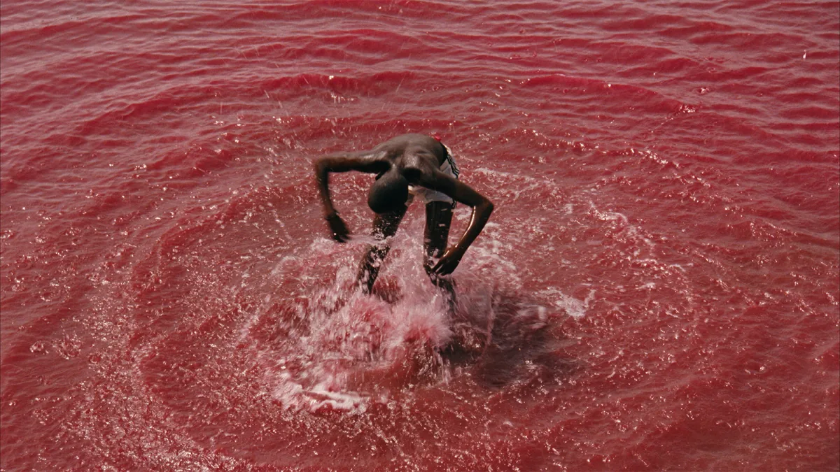 Adidas Gabriel Moses red water dive Dakar